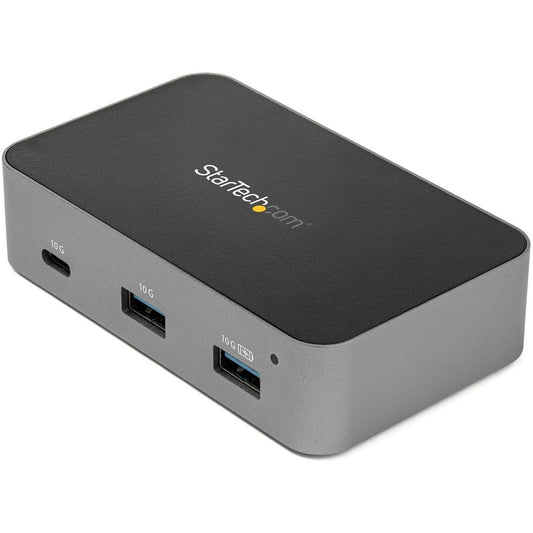 StarTech.com 3 Port USB C 3.1 Gen 2 Hub with Ethernet Adapter - 10Gbps USB Type C to 2x USB-A 1x USB-C - Powered Hub w/ Fast Charging HB31C2A1CGS