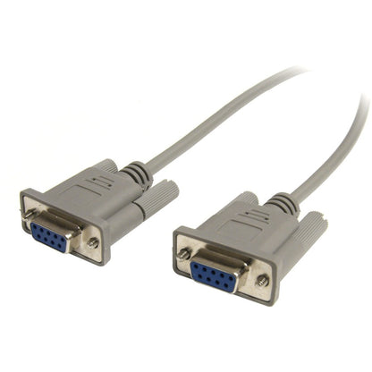 StarTech.com Cross Wired DB9 Serial Null Modem Cable - F/F - Serial/Null Modem Cable - 1 x DB-9, 1 x DB-9 - Serial/Null Modem Cable Crossover External - 25 ft SCNM9FF25