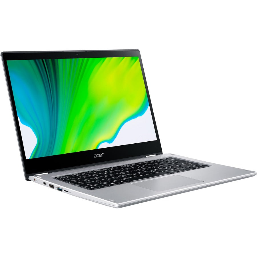 Acer Spin 3 SP314-54N SP314-54N-56SZ 14" Touchscreen Convertible 2 in 1 Notebook - Full HD - Intel Core i5 10th Gen i5-1035G4 - 8 GB - 256 GB SSD - English Keyboard - Pure Silver NX.HQ7AA.00D