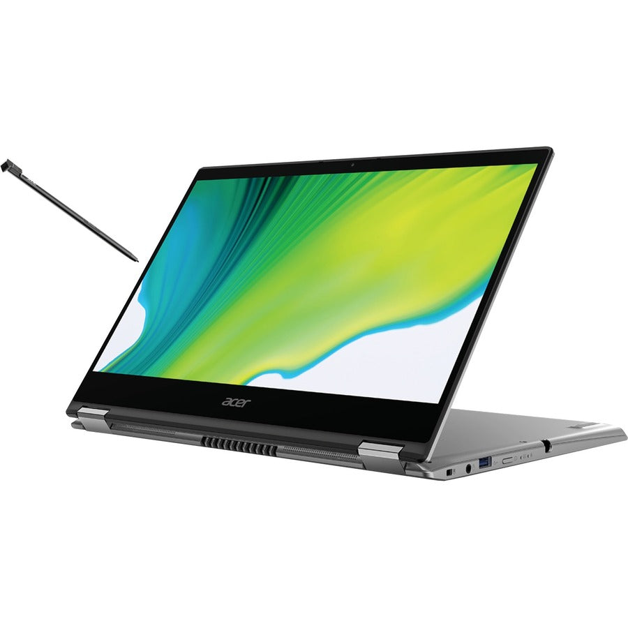 Acer Spin 3 SP314-54N SP314-54N-56SZ 14" Touchscreen Convertible 2 in 1 Notebook - Full HD - Intel Core i5 10th Gen i5-1035G4 - 8 GB - 256 GB SSD - English Keyboard - Pure Silver NX.HQ7AA.00D