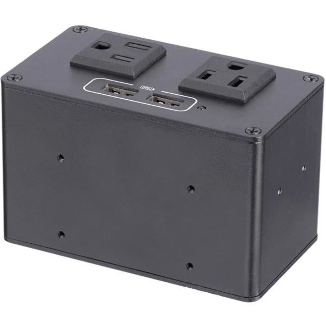 StarTech.com Power Outlet Module for Conference Table Connectivity Box - 2x AC Power and 2x USB-A - Power and Charging Hub MOD4POWERNA