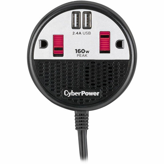 CyberPower CPS160PPB2U 160W Power Inverter - Black/Red CPS160PPB2U