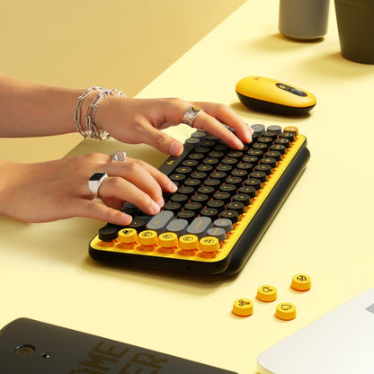 Logitech POP Keys Wireless Mechanical Keyboard With Emoji Keys - Blast Yellow 920-010707