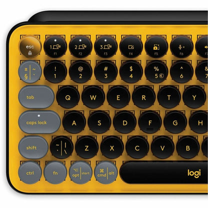 Logitech POP Keys Wireless Mechanical Keyboard With Emoji Keys - Blast Yellow 920-010707