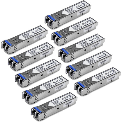 StarTech.com Cisco GLC-LH-SMD Compatible SFP Module 10 Pack - 1000BASE-LX/LH 1GbE Gigabit Ethernet Single Mode Fiber SMF Optic Transceiver GLCLHSMD10ST