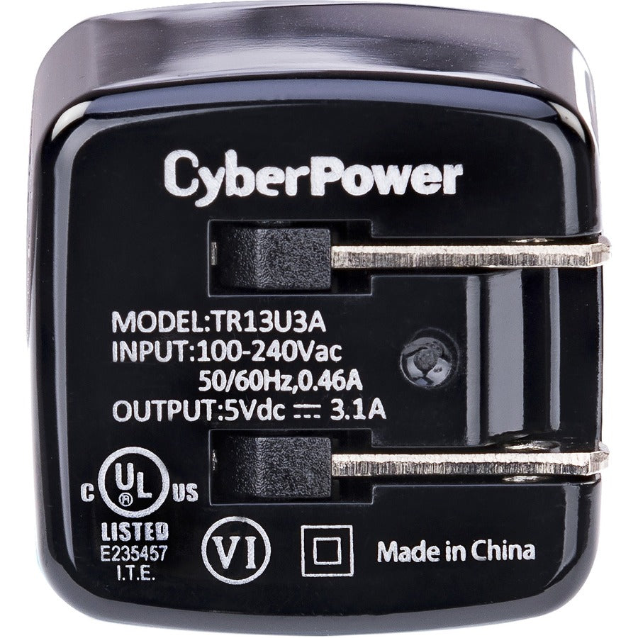 Chargeur USB CyberPower TR13U3A avec 3 ports de type A TR13U3A