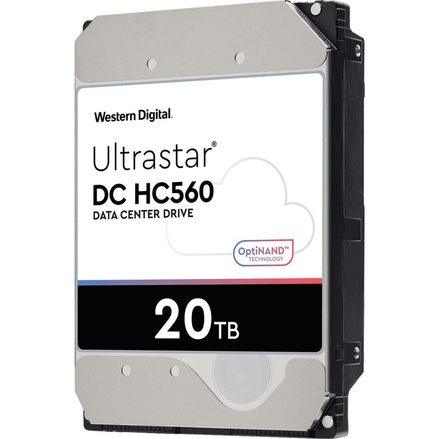 WD Ultrastar DC HC560 WUH722020BLE6L1 20 TB Hard Drive - 3.5" Internal - SATA (SATA/600) - Conventional Magnetic Recording (CMR) Method 0F38784