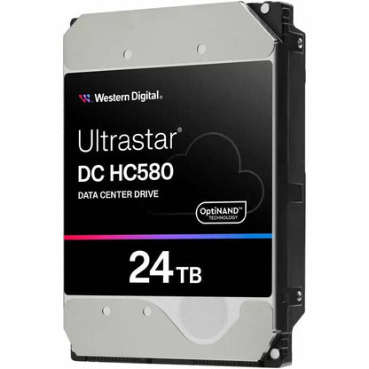 WD Ultrastar DC HC580 WUH722424ALE6L1 24 TB Hard Drive - 3.5" Internal - SATA (SATA/600) - Conventional Magnetic Recording (CMR) Method 0F62795