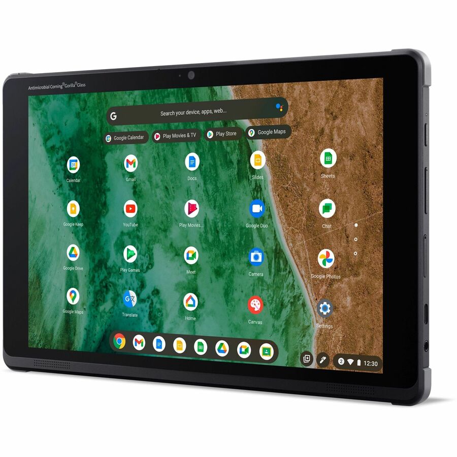 Acer Chromebook Tab 510 D652N D652N-S1ML Tablet - 10.1" WUXGA - Qualcomm Snapdragon 7c Gen 2 Compute Platform - 4 GB - 64 GB Storage - ChromeOS - Charcoal Black NX.KA6AA.001