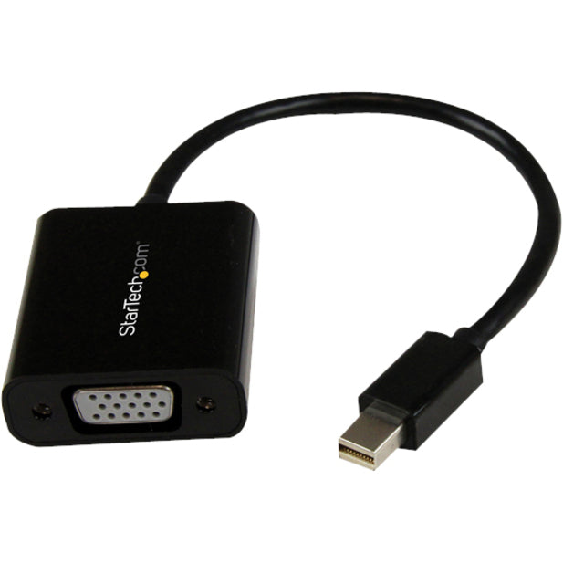 StarTech.com Mini DisplayPort to VGA Adapter, Active Mini DP to VGA Converter, 1080p Video, mDP 1.2 to VGA Monitor Adapter Dongle MDP2VGA2