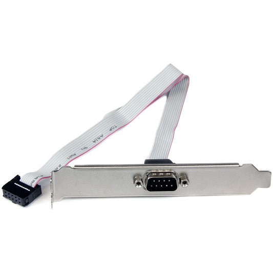 StarTech.com 9-pin Serial to 10-pin Header Slot Plate - Serial panel - DB-9 (M) - 10 pin IDC (F) - 41 cm PLATE9M16