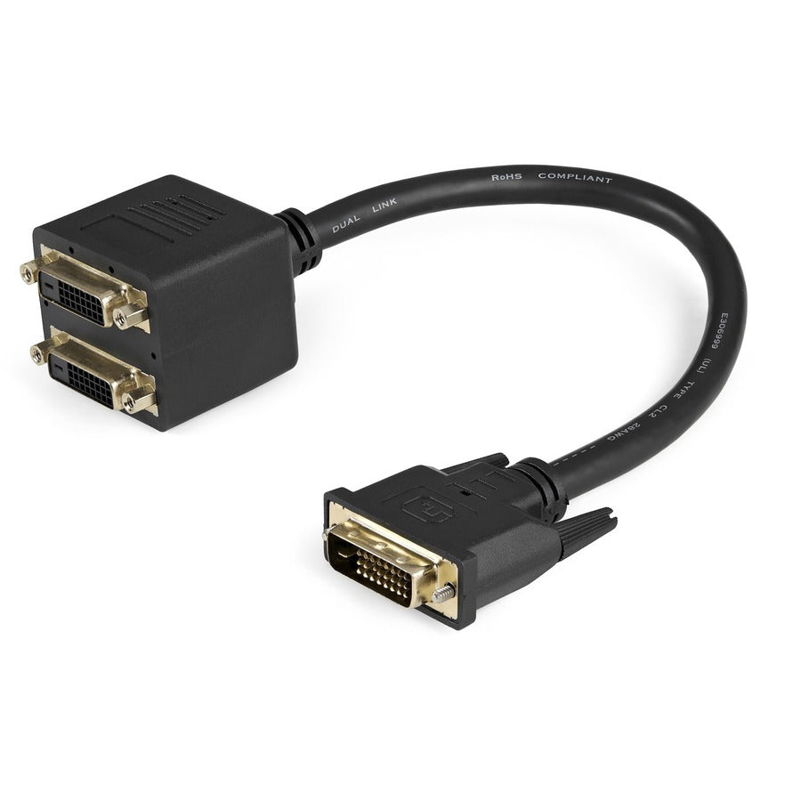 StarTech.com 1 ft DVI-D to 2x DVI-D Digital Video Splitter Cable - M/F DVISPL1DD