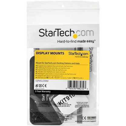 StarTech.com Docking Station Mount - For Compatible StarTech.com Docks / Hubs - Wall Mount or Under-Desk Dock Mount - Steel (SSPMSUDWM) SSPMSUDWM