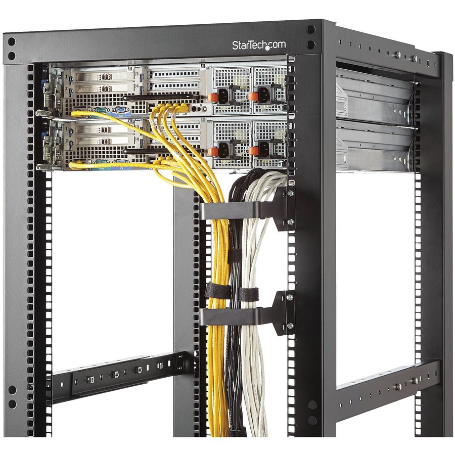 StarTech.com Multi-Directional Vertical Server Rack Cable Management D-Ring Hook 2.4x3.9in (6x10cm) CMHOOKMW