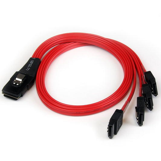 StarTech.com 50cm SFF-8087 to 4x SATA - Internal Mini SAS to SATA Reverse Cable SAS8087S4R50