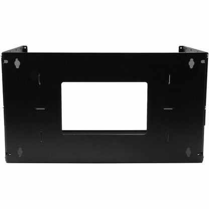 StarTech.com 2-Post 4U Open Frame Wall Mount Network Rack with Built-in Shelf and Adjustable Depth, Computer Rack for IT Equipment, TAA~ WALLSHELF4U