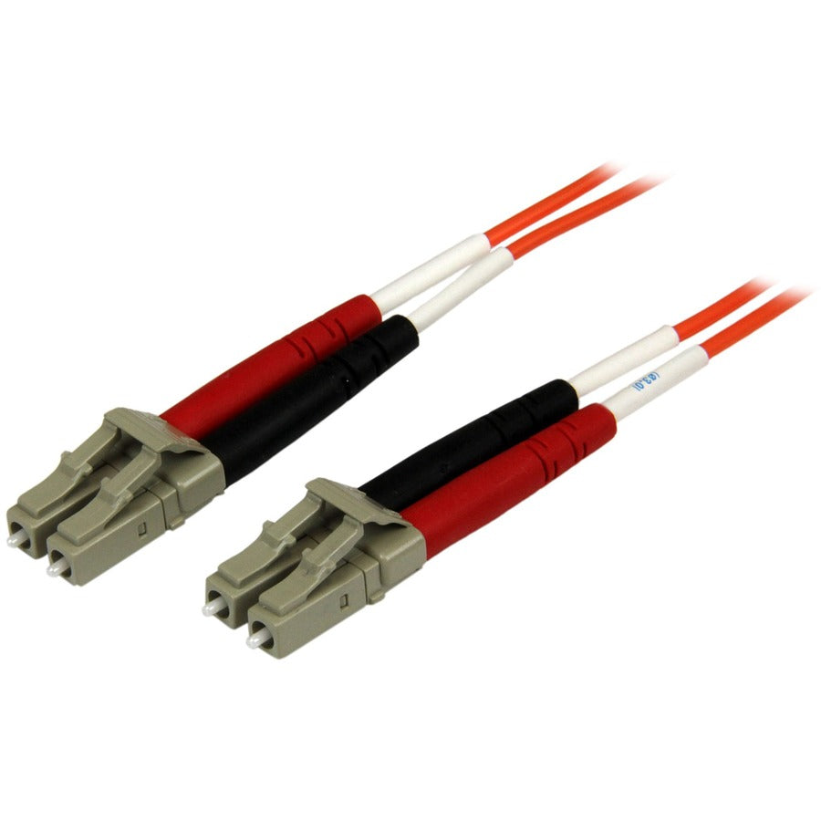 StarTech.com 3m Fiber Optic Cable - Multimode Duplex 50/125 - OFNP Plenum - LC/LC - OM2 - LC to LC Fiber Patch Cable 50FIBPLCLC3