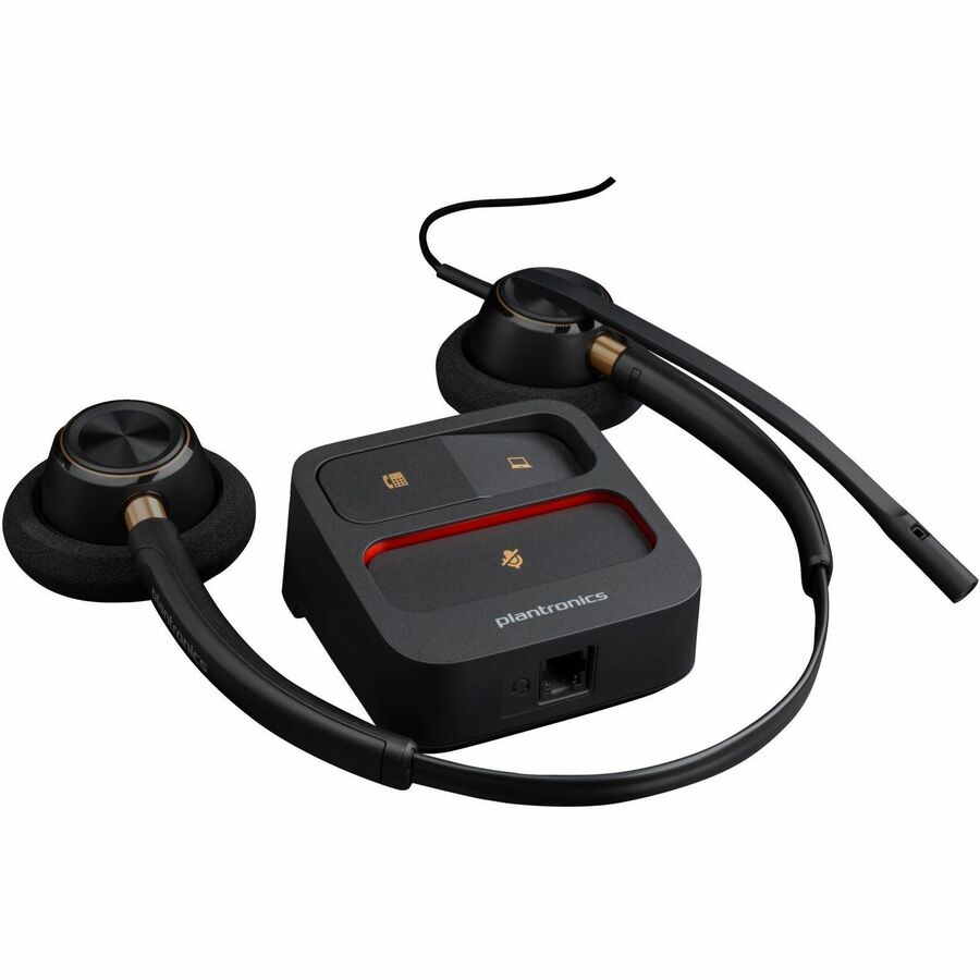 Poly EncorePro 520 with Quick Disconnect Binaural Headset TAA 783P6AA#ABA