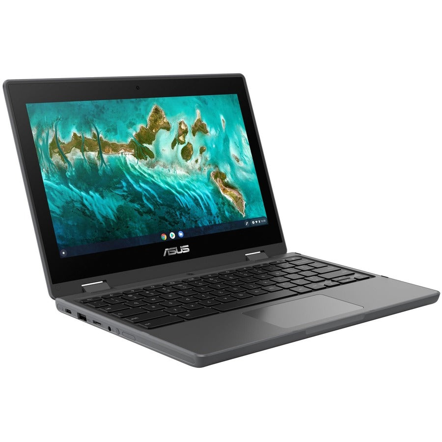 Asus Chromebook Flip CR1 CR1100FKA-Q1864-CB 11.6" Touchscreen Convertible 2 in 1 Chromebook - HD - Intel Celeron N4500 - 8 GB - 64 GB Flash Memory - Dark Gray CR1100FKA-Q1864-CB