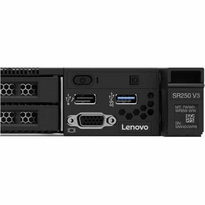 Lenovo ThinkSystem SR250 V3 7DCLA01WNA 1U Rack Server - 1 x Intel Xeon E-2434 3.40 GHz - 16 GB RAM - Serial ATA Controller 7DCLA01WNA