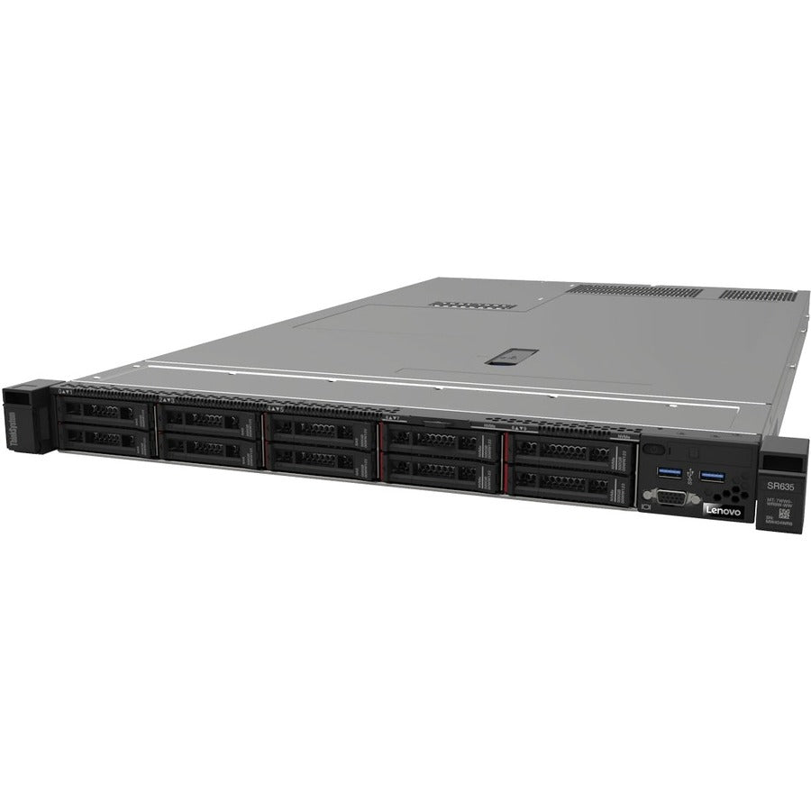 Lenovo ThinkSystem SR635 7Y99A039NA 1U Rack Server - 1 x AMD EPYC 7203P 2.80 GHz - 32 GB RAM - 12Gb/s SAS Controller 7Y99A039NA