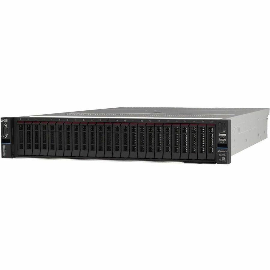 Lenovo ThinkSystem SR650 V3 7D76A07MNA 2U Rack Server - 1 x Intel Xeon Silver 4510 2.40 GHz - 32 GB RAM - Serial ATA/600 Controller 7D76A07MNA