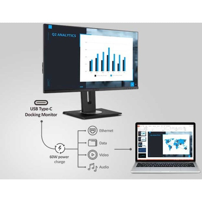 ViewSonic Graphic VG2456 24" Class Full HD LED Monitor - 16:9 - Black VG2456