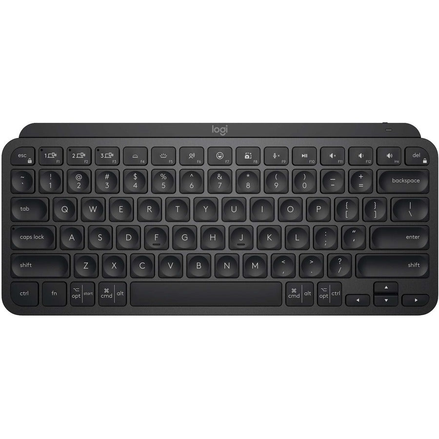 Logitech MX Keys Mini Minimalist Wireless Illuminated Keyboard, Compact, Bluetooth, Backlit, USB-C, Compatible with Apple macOS, iOS, Windows, Linux, Android, Metal Build (Black) 920-010475