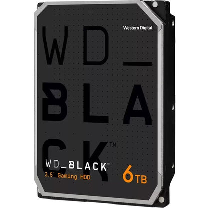 WD Black WD6004FZWX 6 TB Hard Drive - 3.5" Internal - SATA (SATA/600) - Conventional Magnetic Recording (CMR) Method - 3.5" Carrier WD6004FZWX