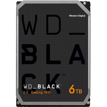 WD Black WD6004FZWX 6 TB Hard Drive - 3.5" Internal - SATA (SATA/600) - Conventional Magnetic Recording (CMR) Method - 3.5" Carrier WD6004FZWX