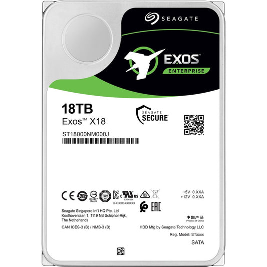 Disque dur Seagate Exos X18 ST18000NM000J 18 To - Interne - SATA (SATA/600) ST18000NM000J