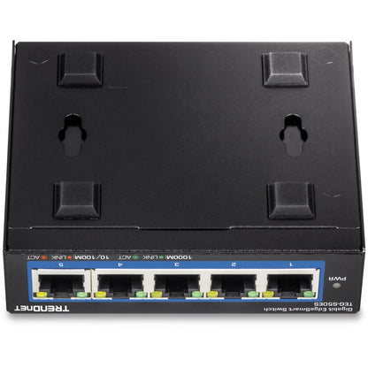 TRENDnet 5-Port Gigabit EdgeSmart Switch; TEG-S50ES; 5 x Gigabit Ports; 10Gbps Switch Capacity; Ethernet Network Desktop Switch; Managed Smart Gigabit Switch; Metal; Fanless; Lifetime Protection TEG-S50ES