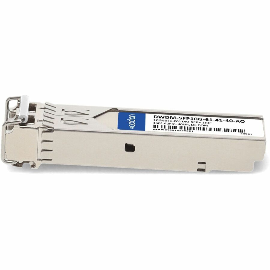 AddOn Cisco DWDM-SFP10G-61.41 Compatible TAA compliant 10GBase-DWDM 100GHz SFP+ Transceiver (SMF; 1561.42nm; 40km; LC; DOM) DWDM-SFP10G-61.41-40-AO