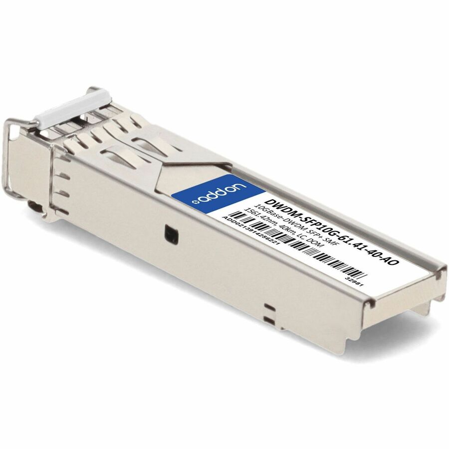 AddOn Cisco DWDM-SFP10G-61.41 Compatible TAA compliant 10GBase-DWDM 100GHz SFP+ Transceiver (SMF; 1561.42nm; 40km; LC; DOM) DWDM-SFP10G-61.41-40-AO