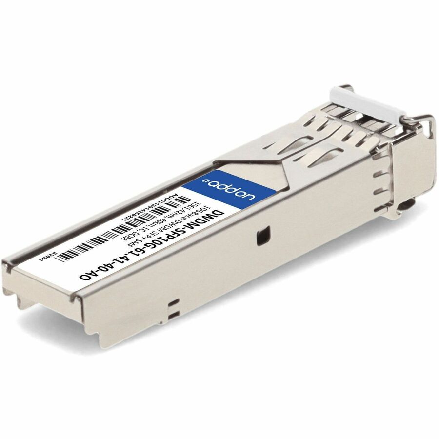 AddOn Cisco DWDM-SFP10G-61.41 Compatible TAA compliant 10GBase-DWDM 100GHz SFP+ Transceiver (SMF; 1561.42nm; 40km; LC; DOM) DWDM-SFP10G-61.41-40-AO