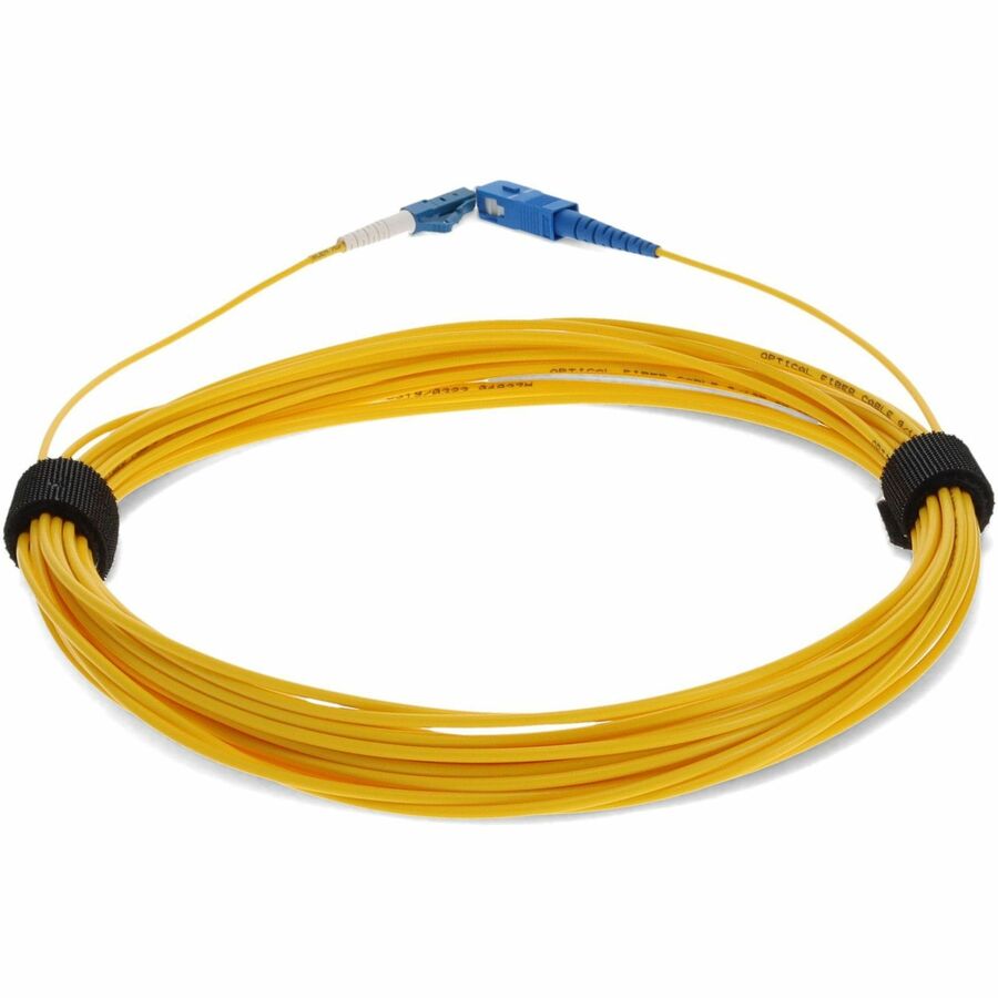 AddOn 10m SMF 9/125 Simplex SC/LC OS1 Yellow OFNR (Riser Rated) Patch Cable ADD-SC-LC-10MS9SMF