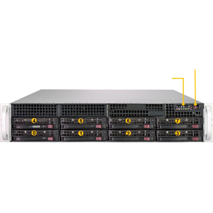 Supermicro A+ Server 2013S-C0R Barebone System - 2U Rack-mountable - Socket SP3 - 1 x Processor Support AS -2013S-C0R