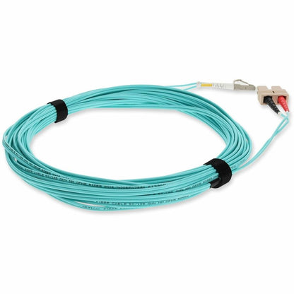 AddOn 7m Laser-Optimized Multi-Mode fiber (LOMM) Duplex SC/LC OM4 Aqua Patch Cable ADD-SC-LC-7M5OM4