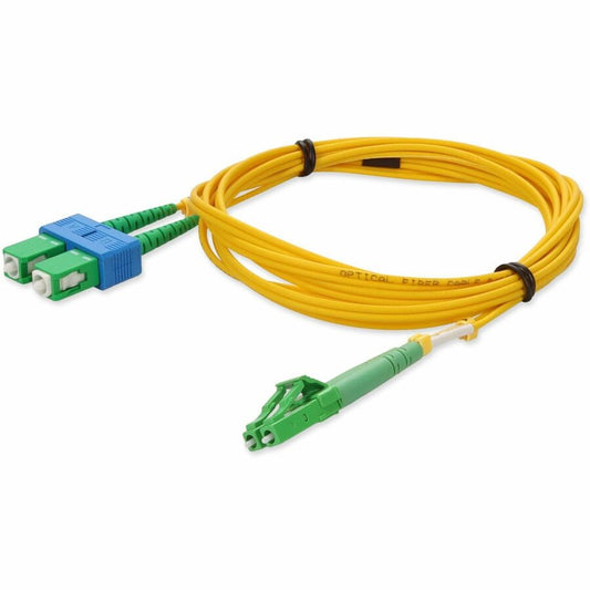 AddOn 2m Single-Mode Fiber (SMF) Duplex (APC-LC/APC-SC) ALC/ASC OS1 Yellow Patch Cable ADD-ALC-ASC-2M9SMF