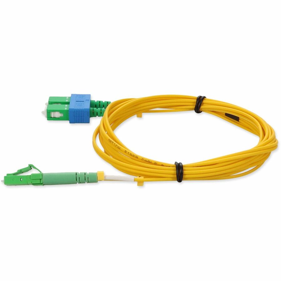 AddOn 2m Single-Mode Fiber (SMF) Duplex (APC-LC/APC-SC) ALC/ASC OS1 Yellow Patch Cable ADD-ALC-ASC-2M9SMF