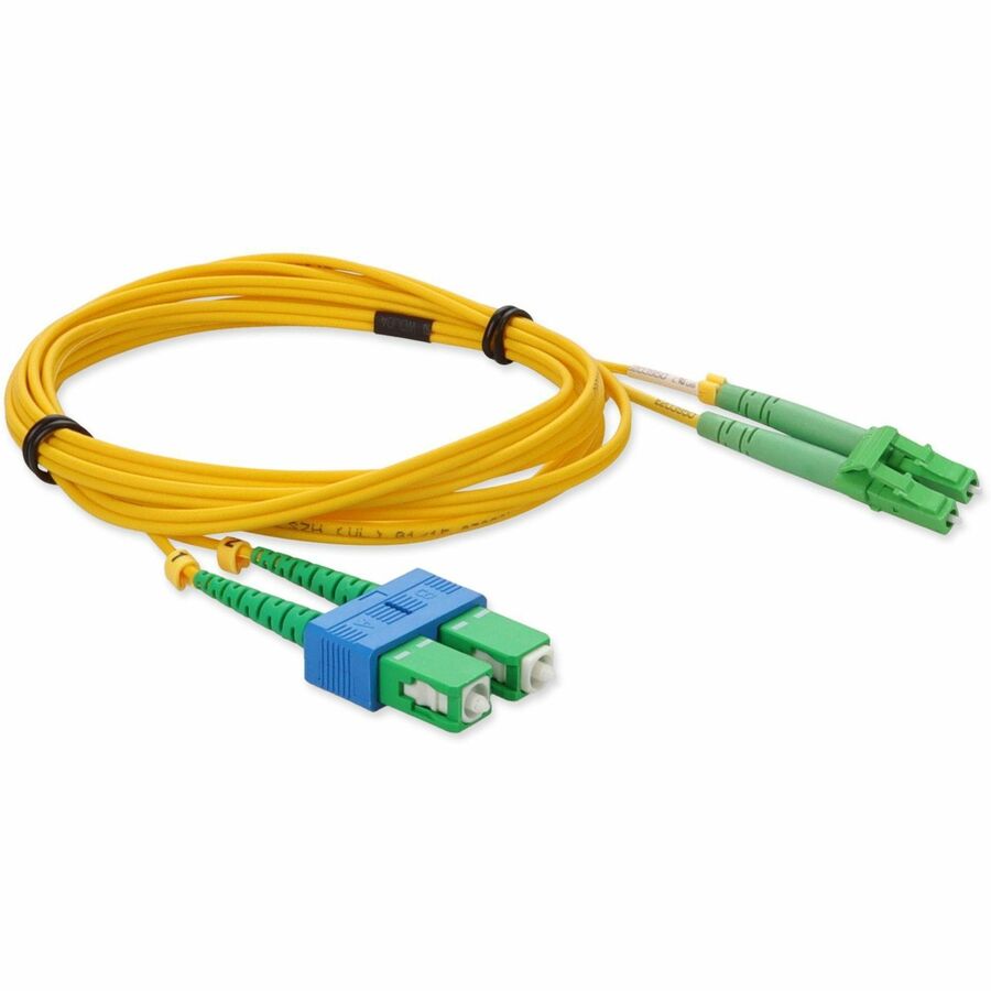 AddOn 2m Single-Mode Fiber (SMF) Duplex (APC-LC/APC-SC) ALC/ASC OS1 Yellow Patch Cable ADD-ALC-ASC-2M9SMF