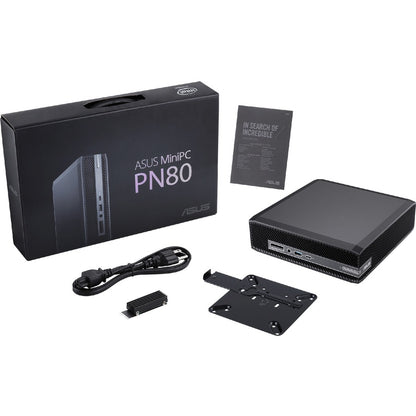 Ordinateur de bureau Asus PN80 PN80-SYS715PXFD - Intel Core i7 11e génération i7-11700B - 16 Go - SSD 512 Go - Mini PC - Noir 90MS02B1-M000P0