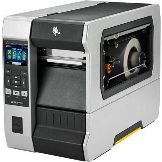 Zebra ZT610 Industrial Direct Thermal/Thermal Transfer Printer - Monochrome - Label Print - USB - Serial - Bluetooth ZT61043-T210100Z