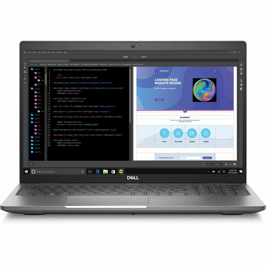 Dell Precision 3000 3580 15.6" Mobile Workstation - Full HD - Intel Core i7 13th Gen i7-1370P - vPro Technology - 16 GB - 512 GB SSD - English (US) Keyboard - Titan Gray 9YM1Y