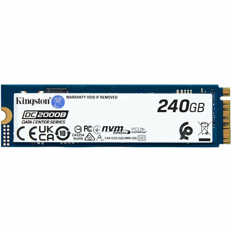 Disque SSD Kingston DC2000B 240 Go - M.2 2280 interne - PCI Express NVMe (PCI Express NVMe 4.0 x4) SEDC2000BM8/240G