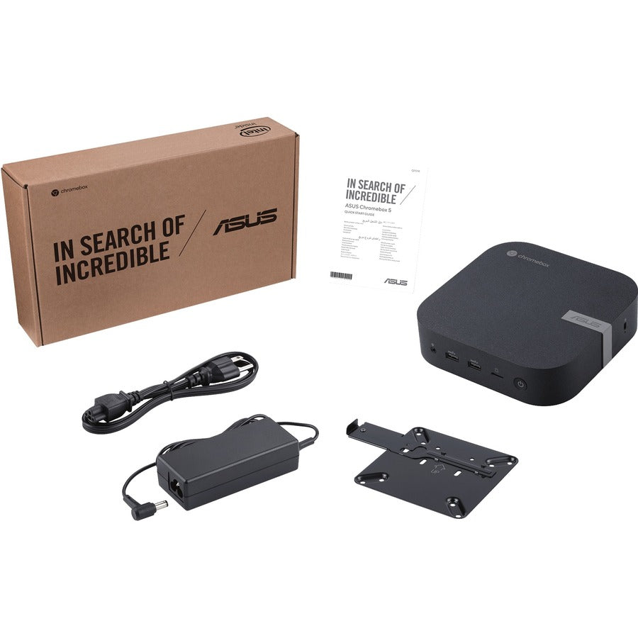 Asus Chromebox 5 CHROMEBOX5-SC017UN Chromebox - Intel Celeron 7305 - 4 GB - 128 GB SSD - Mini PC - Eco Black 90MS02N1-M000X0