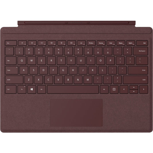 Microsoft Signature Type Cover Keyboard/Cover Case Microsoft Surface Pro, Surface Pro 3, Surface Pro 4 Tablet - Burgundy FFQ-00042