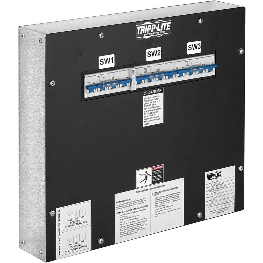 Tripp Lite by Eaton UPS Maintenance Bypass Panel for SUTX40K - 3 Breakers SUT40KMBPX