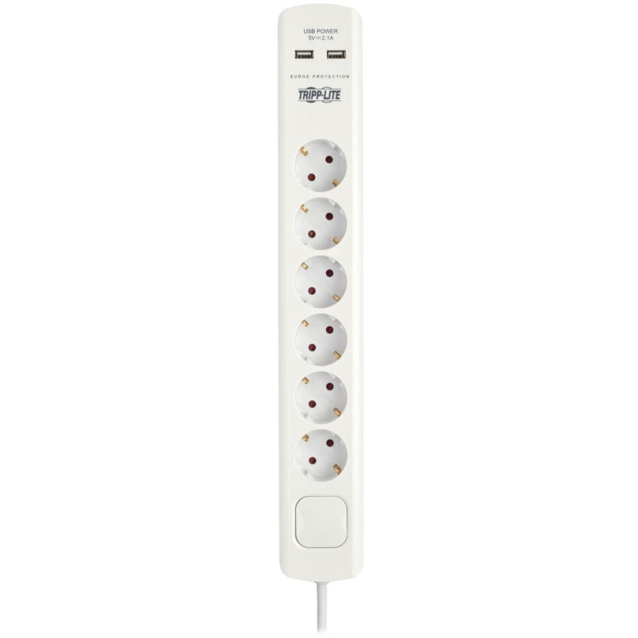 Tripp Lite by Eaton 6-Outlet Surge Suppressor/Protector TLP6G18USB