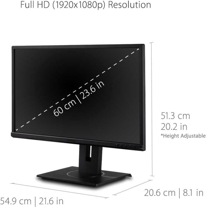 ViewSonic Graphic VG2440 24" Class Full HD LED Monitor - 16:9 - Black VG2440